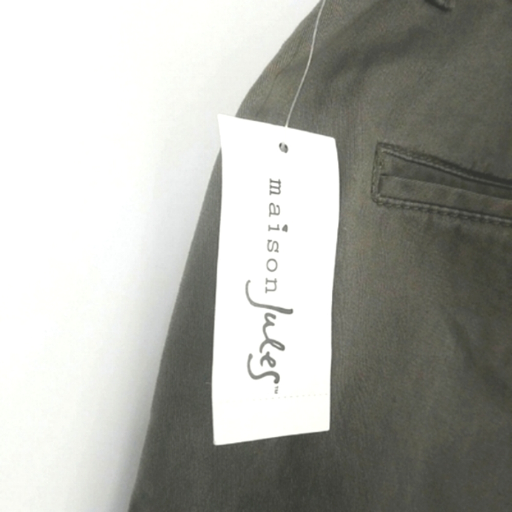 Maison Jules Dusty Olive Shirts Size 12 - Picture 3 of 5